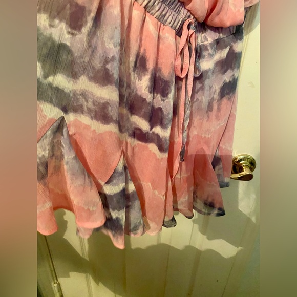 Trixxi women/junior tie dye spaghetti strap romper size M - Picture 5 of 8